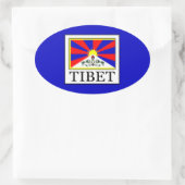 Tibet Ovale Sticker (Tas)
