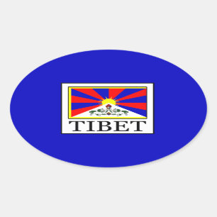 Tibet Ovale Sticker