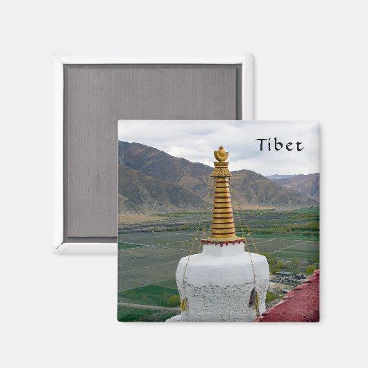 Tibet - Paleis Yumbulakhang Magneet (Voorkant / Achterkant)