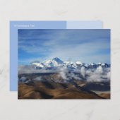 Tibet Qomolangma Mt Everest China Reisfoto Briefkaart (Voorkant / Achterkant)