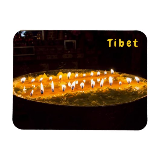 Tibet - Rituele-boterlamp Magneet (Horizontaal)