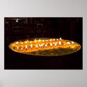 Tibet - Rituele boterlamp Poster
