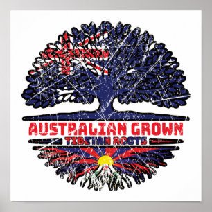 Tibet Tibetaans Australisch Australië Boomwortels  Poster