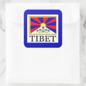 Tibet Vierkante Sticker (Tas)