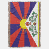 Tibet vlag - Snow Lion Flag Deken (Voorkant Verticaal)