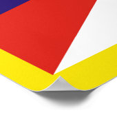 Tibet vlag - Snow Lion Flag Poster (Hoek)