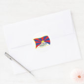 Tibet Vlag Sticker (Envelop)