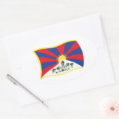 Tibet Vlag Sticker (Envelop)