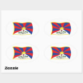 Tibet Vlag Sticker (Vel)