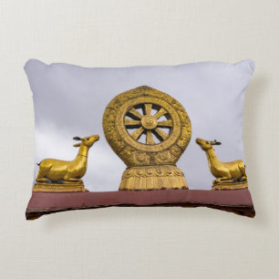 Tibet, wiel Lhasa - Dharma in de Jokhang tempel Accent Kussen