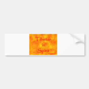 Tibetaan in Spirit-bumper sticker