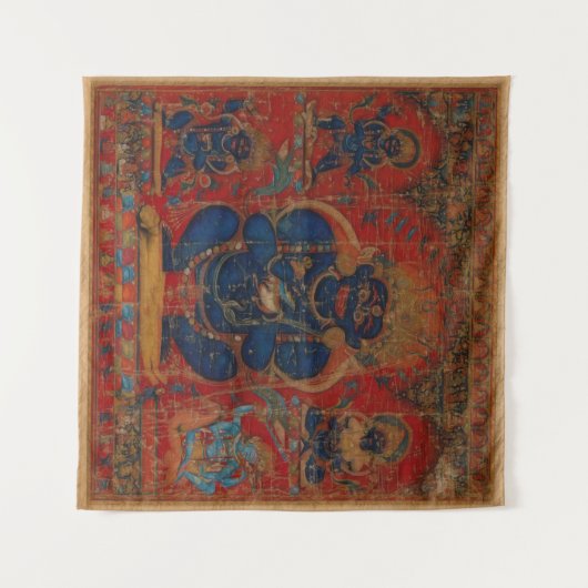 Tibetaans boeddhisme Mahakala Wandkleed (Voorkant (horizontaal))