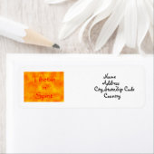 Tibetaans in Spirit-adreslabel Etiket (Insitu)