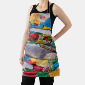 Tibetaans landschap met gebedvlaggen - Himalaya Schort (Insitu)