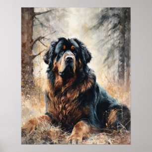 Tibetaans Mastiff Dog Art Print Poster