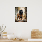 Tibetaans Mastiff Dog Art Print Poster (Keuken)