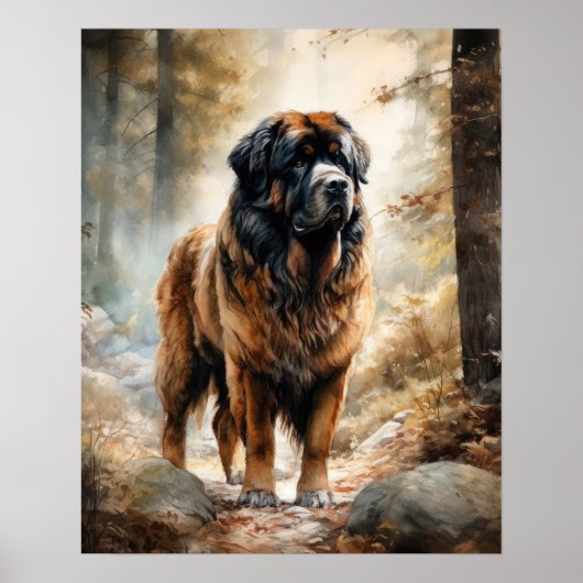Tibetaans Mastiff Dog Art Print Poster (Voorkant)