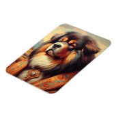 Tibetaans Mastiff Dog Painting Magneet (Linkerzijde)