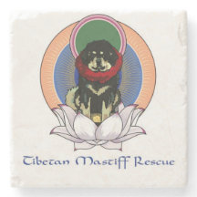Tibetaans Mastiff Logo-Onderzetter