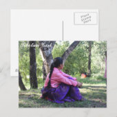 Tibetaans meisje briefkaart (Voorkant / Achterkant)