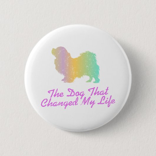 Tibetaans Spaniel Ronde Button 5,7 Cm (Voorkant)