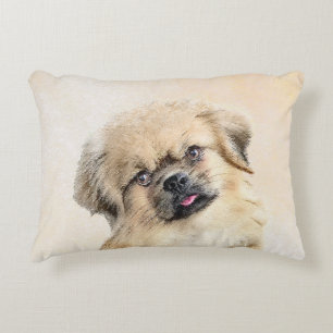 Tibetaans Spaniel Schilderen - Kute Original Dog A Accent Kussen