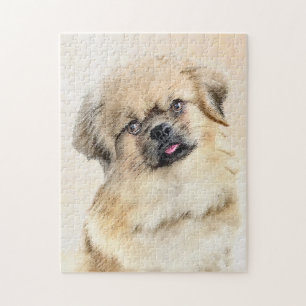 Tibetaans Spaniel Schilderen - Kute Original Dog A Legpuzzel