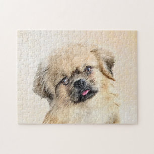Tibetaans Spaniel Schilderen - Kute Original Dog A Legpuzzel