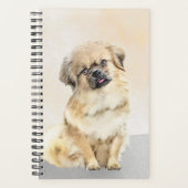 Tibetaans Spaniel Schilderen - Kute Original Dog A Planner (Voorkant)