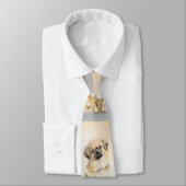 Tibetaans Spaniel Schilderen - Kute Original Dog A Stropdas (Gebonden)