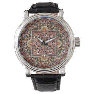 Tibetaans Tantrisch Boeddhisme Mandala Horloge