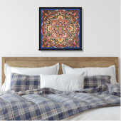 Tibetaans Tantrisch Boeddhisme Mandala Wall Deco Canvas Afdruk (Insitu (Slaapkamer))