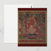 Tibetaanse boeddhist Rakta Yamari Deity Briefkaart (Voorkant / Achterkant)
