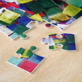 Tibetaanse boeddhistische gebedsvlaggen legpuzzel (Zijkant)