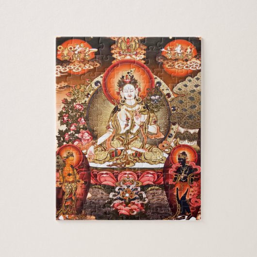 Tibetaanse boeddhistische kunst legpuzzel (Verticaal)