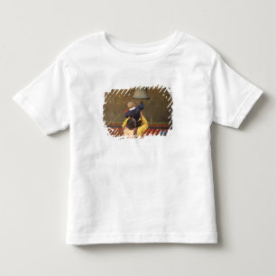 Tibetaanse boeddhistische monnik tilt een jongen o kinder shirts