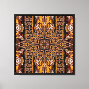 Tibetaanse Gouden Lotus 8 Canvas Afdruk