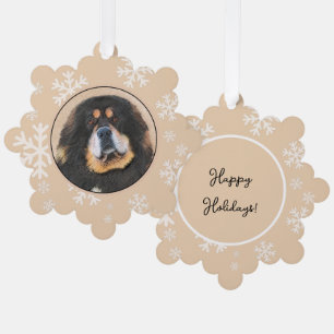 Tibetaanse Mastiff-schilderij - Mooie originele ho Ornament Kaart