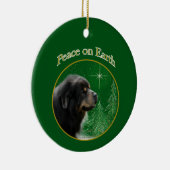 Tibetaanse mastiff vrede keramisch ornament (Rechts)