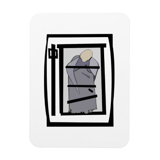 TIBETAANSE MONNIK MAGNEET (Verticaal)