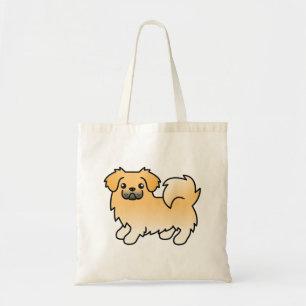 Tibetaanse Spaanse hond met reekleurige vacht Cute Tote Bag