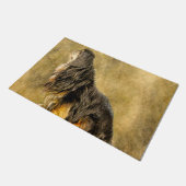 Tibetaanse Spaniel. Deurmat (Schuin)