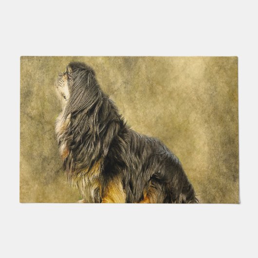 Tibetaanse Spaniel. Deurmat (Voorkant)