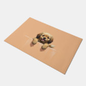 Tibetaanse Spaniel deurmat Kunst (Schuin)