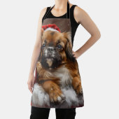 Tibetaanse Spaniël Hond Kerstfeest Schort (Insitu)