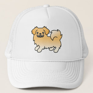 Tibetaanse Spaniel Reekalf Cute Cartoon Hond Trucker Pet