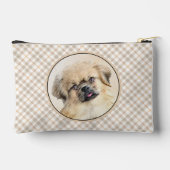 Tibetaanse Spaniel Schilderij Cream en White Dog A Etui (Achterkant)