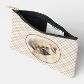 Tibetaanse Spaniel Schilderij Cream en White Dog A Etui (Open)