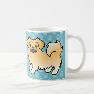 Tibetaanse spaniel tekening hondenwelp koffiemok