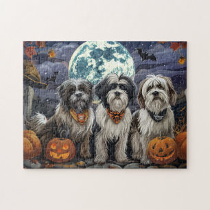 Tibetaanse Terriër Halloween Spokenbundel Legpuzzel